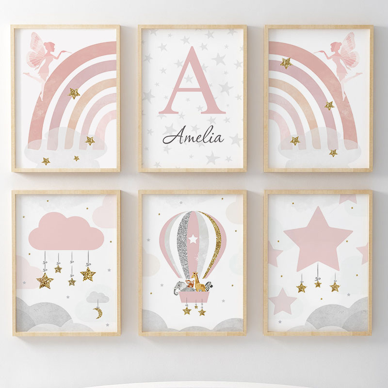 Baby Nursery Paintings - لوحات فنية جدارية قماشية لغرفة الأطفال