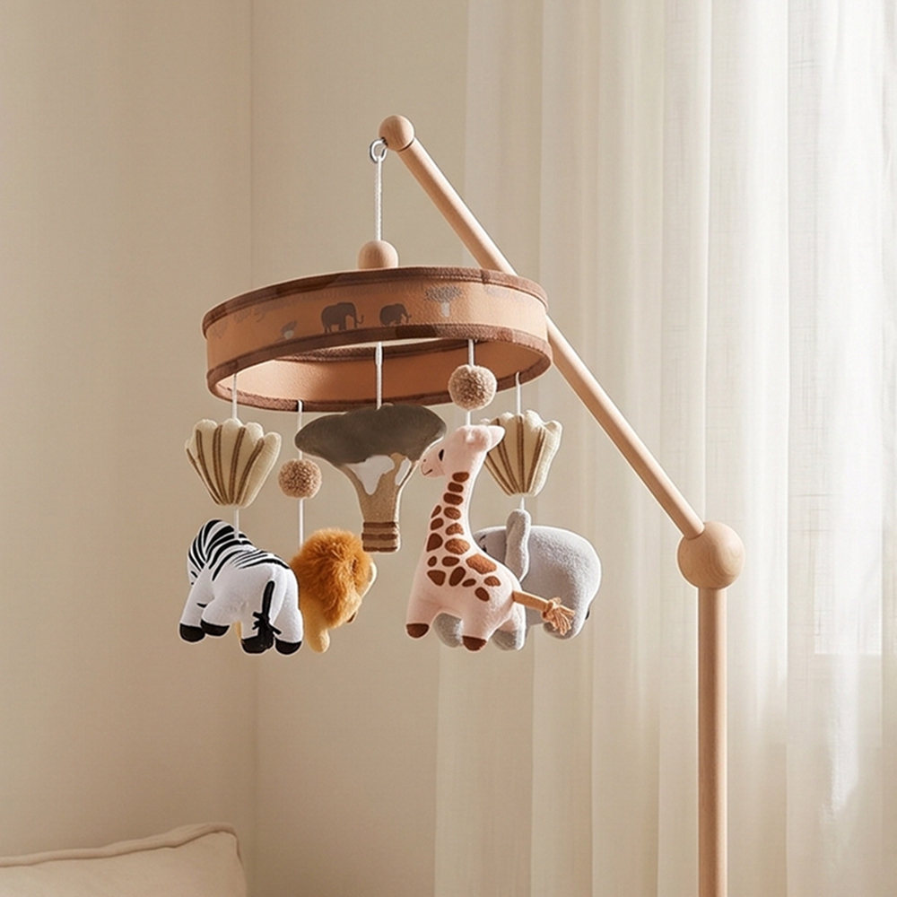Crib Mobile Musical - ألعاب خشخيشة للأطفال من 0-12 شهرًا،