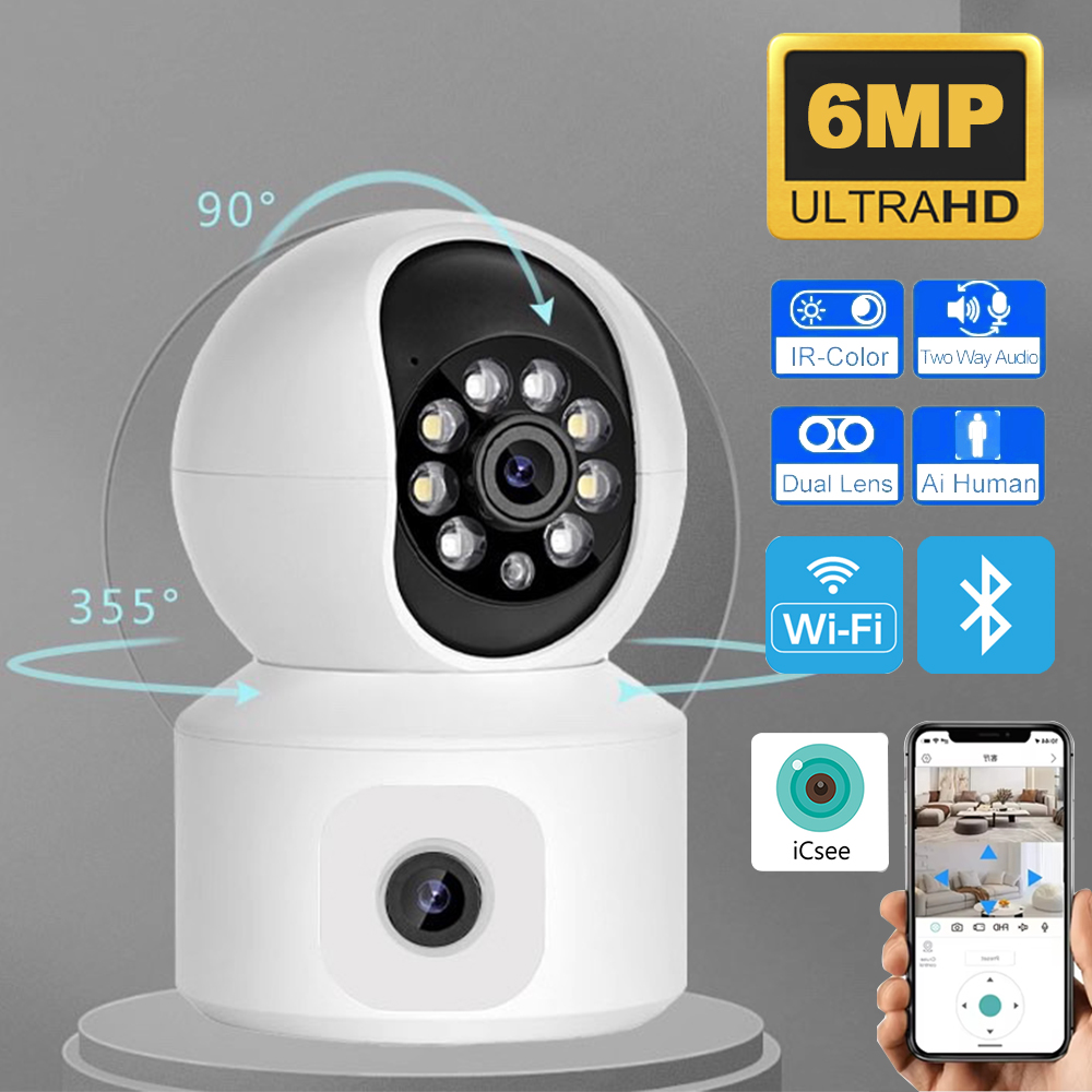 Baby Monitor Split Screen - كاميرا IP واي فاي بدقة 6