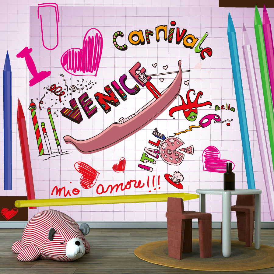 Baby Nursery Peel And Stick Wallpaper - ورق جدران كرتوني سهل الاستخدام وقابل