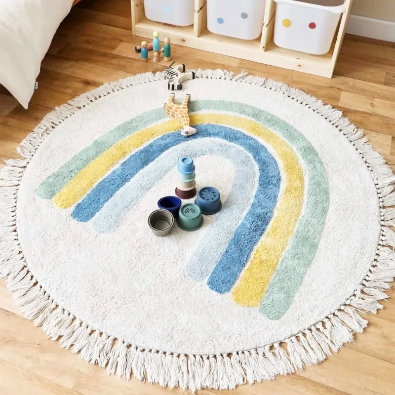 Baby Nursery Vintage Decor - سجادة لعب للأطفال، سجادة لغرفة الأطفال،