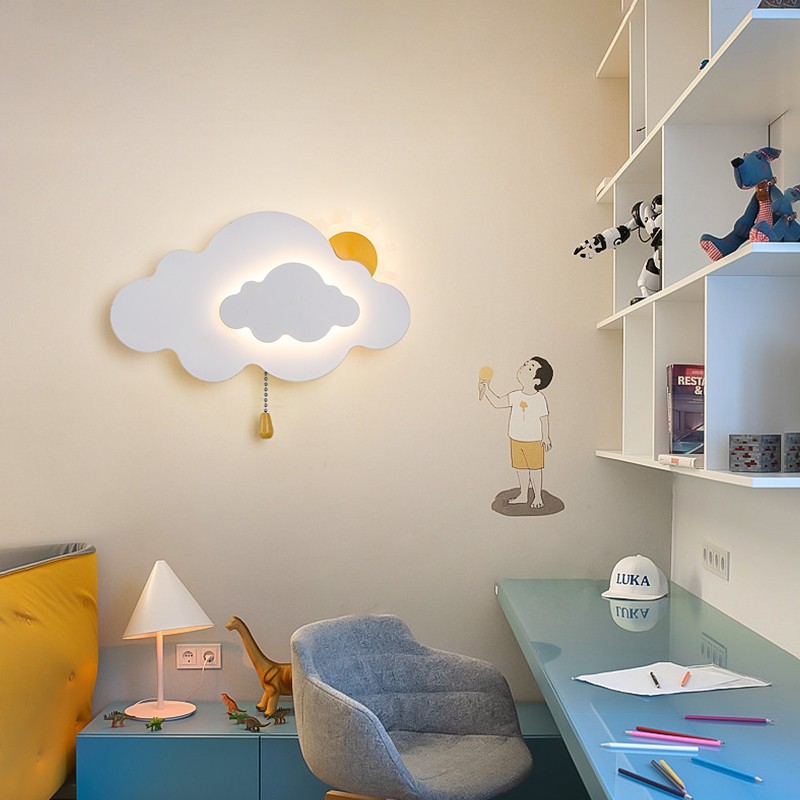 Baby Nursery Knobs - سحابة مصابيح الحائط غرفة الأطفال أباجورة