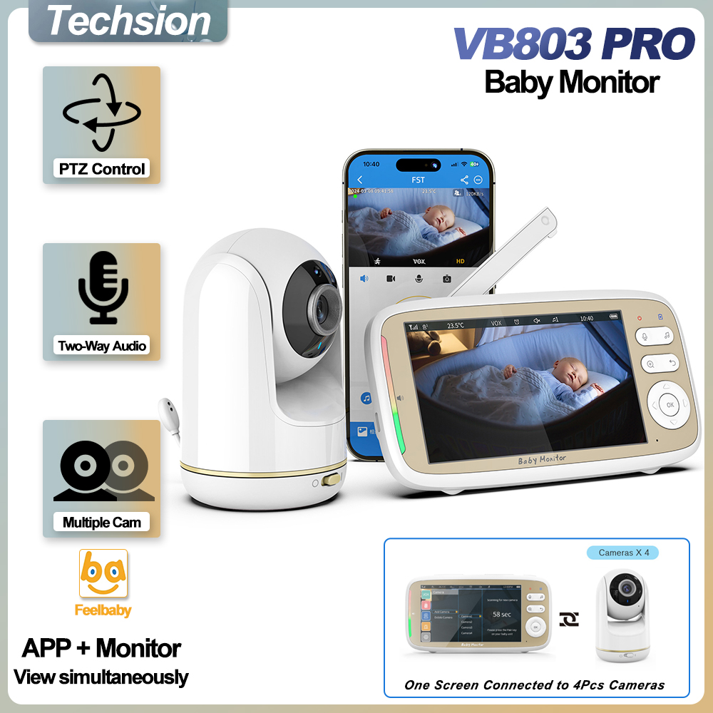 Baby Monitor Split Screen - كاميرا مراقبة الأطفال VB803 PRO HD