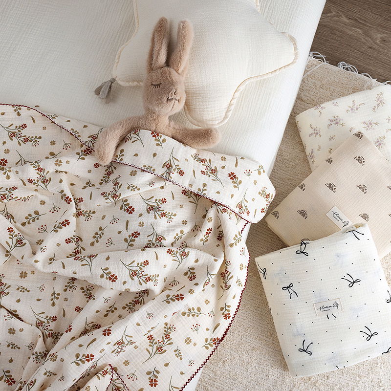 Baby Boy Nursery Quilt - بطانية قماط للأطفال حديثي الولادة من