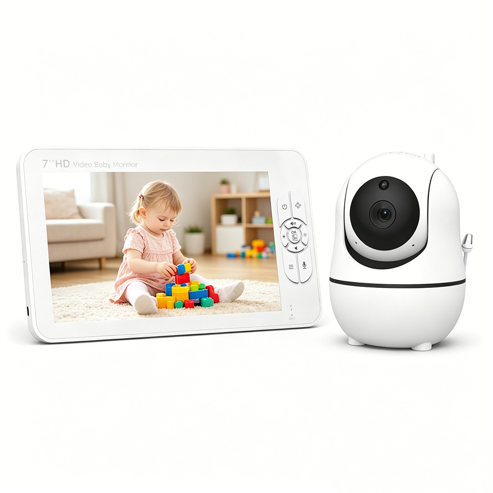 Baby Monitor Split Screen - شاشة مراقبة للأطفال 7 بوصة مع