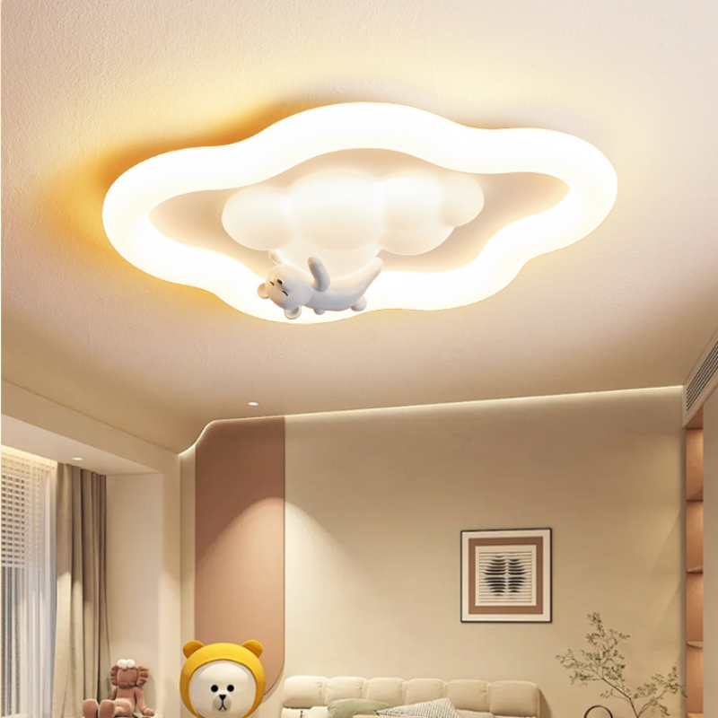 Baby Nursery Knobs - مصابيح سقف فرنسية كريمية اللون لغرف