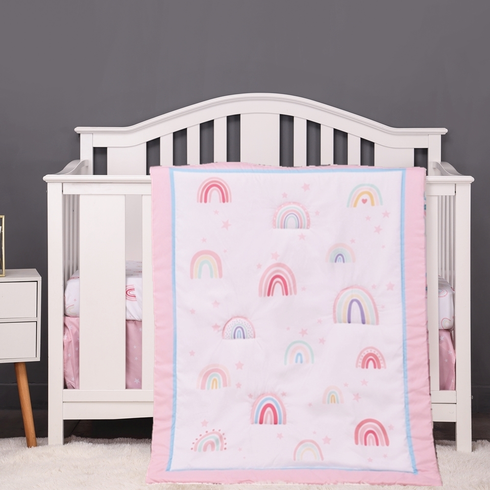 Baby Nursery Sets - 3 قطعة قوس قزح الطفل الرضيع