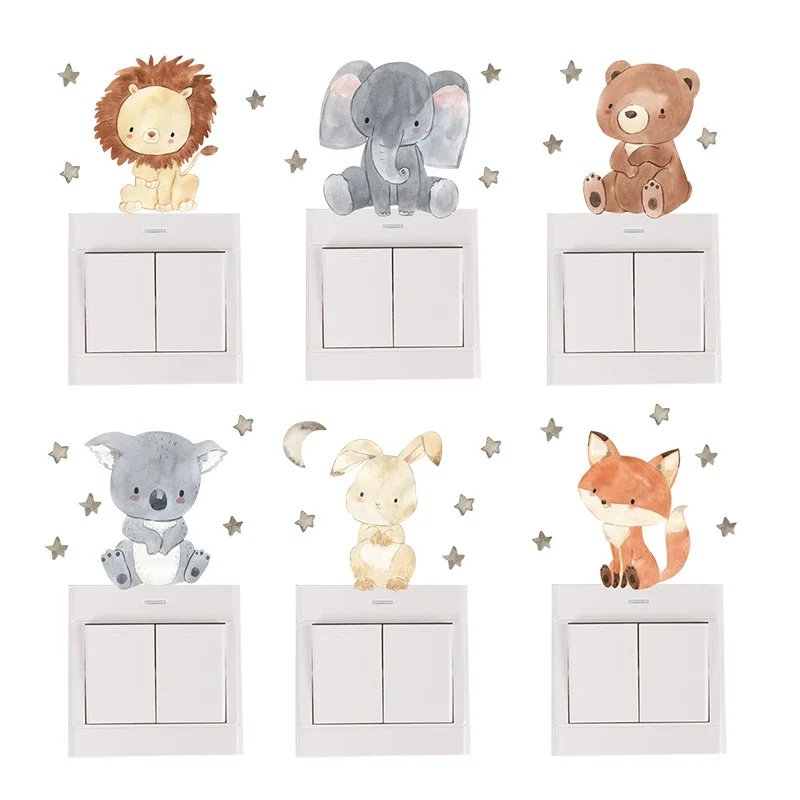 Baby Nursery Water - 6 قطع/مجموعة ملصقات حائط على شكل