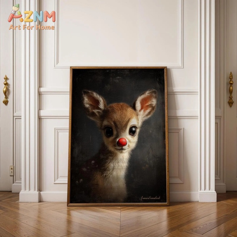 Baby Nursery Vintage Decor - لوحة فنية غير مؤطرة على القماش