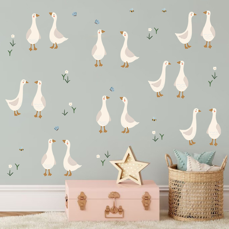 Baby Nursery Sets - ملصق جداري لطيف على شكل بطة،