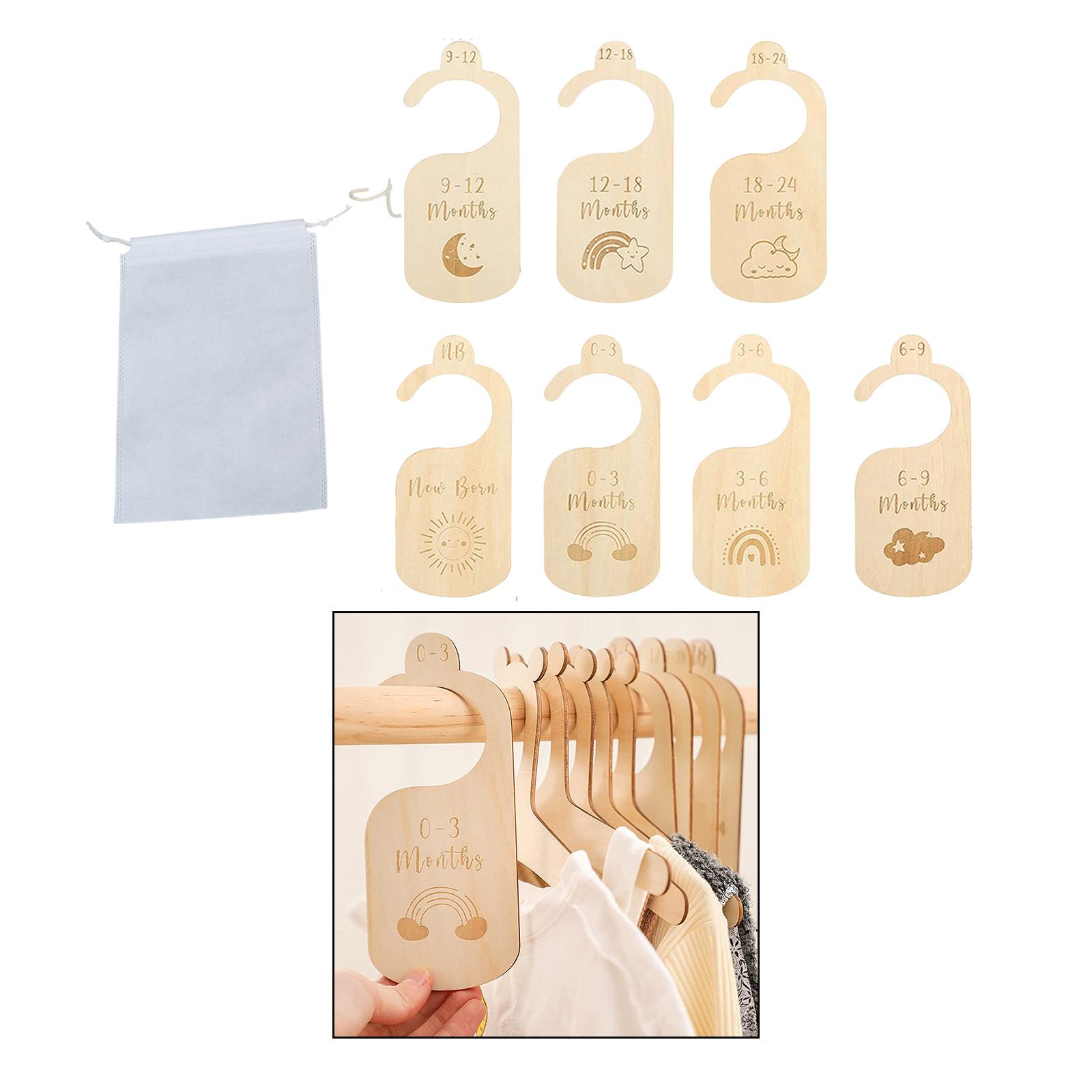 Baby Nursery Age - منظم مقاسات ملابس الأطفال ، مقسمات
