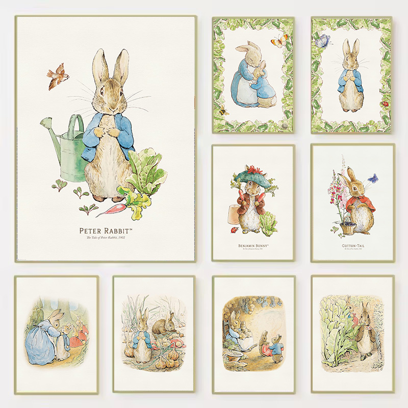 Baby Nursery Vintage Decor - قطعة واحدة من ملصق فني زخرفي