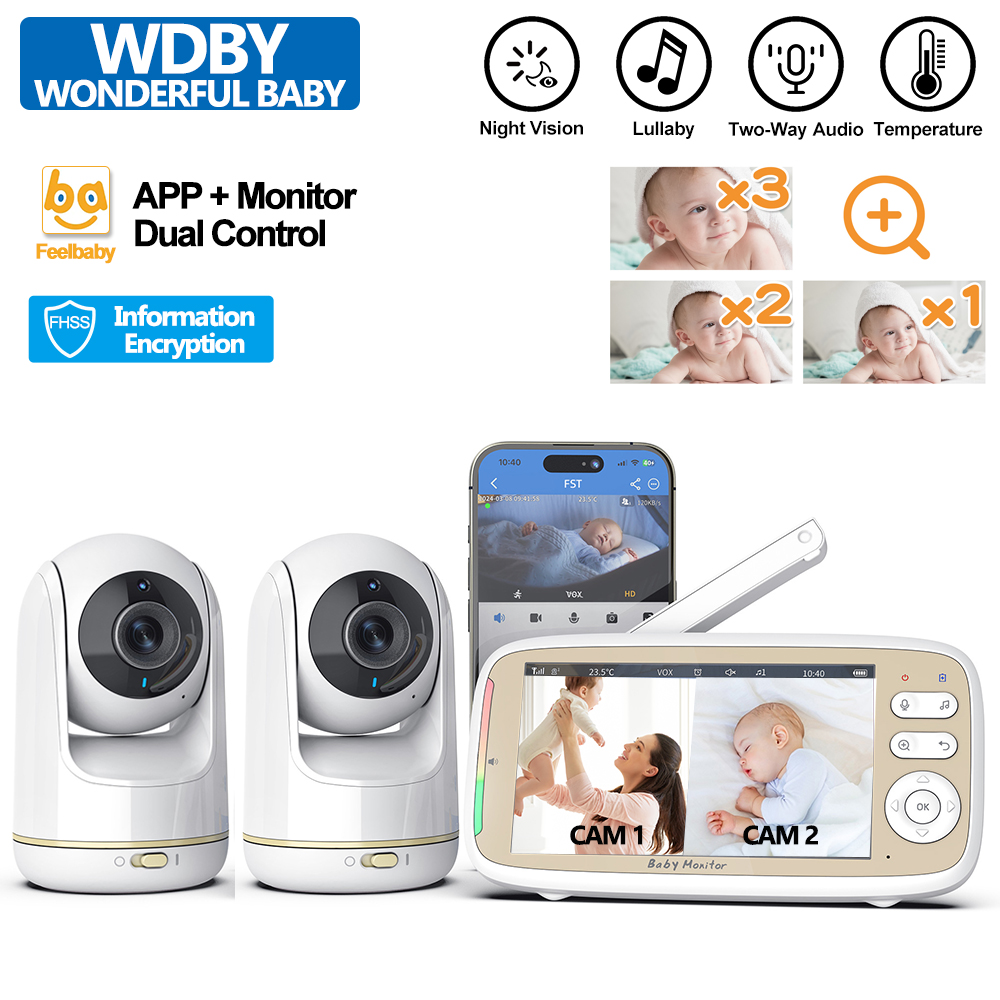 جهاز مراقبة الطفل VB803 PRO، م - مراجعة Baby Monitor Split Screen وسعره
