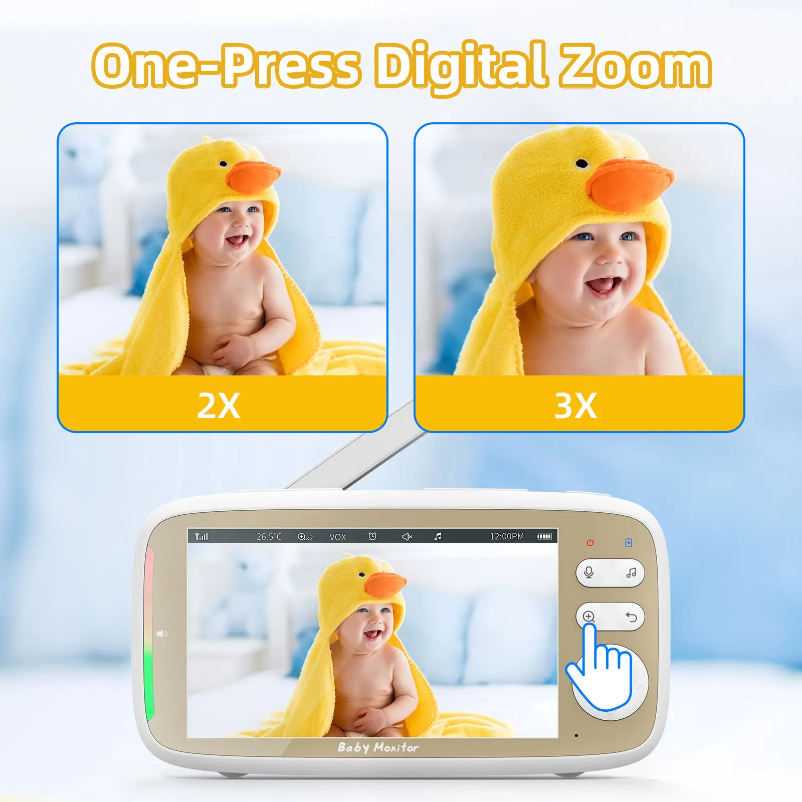 جهاز مراقبة الطفل VB803 PRO، م - مراجعة Baby Monitor Split Screen وسعره