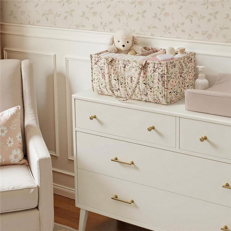 منظم حفاضات بتصميم زهري من BED - مراجعة Baby Nursery Must Haves وسعره