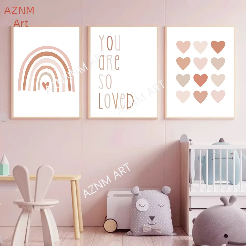 1/3 قطعة ، الكرتون القلب قوس ق - مراجعة Baby Nursery Paintings وسعره