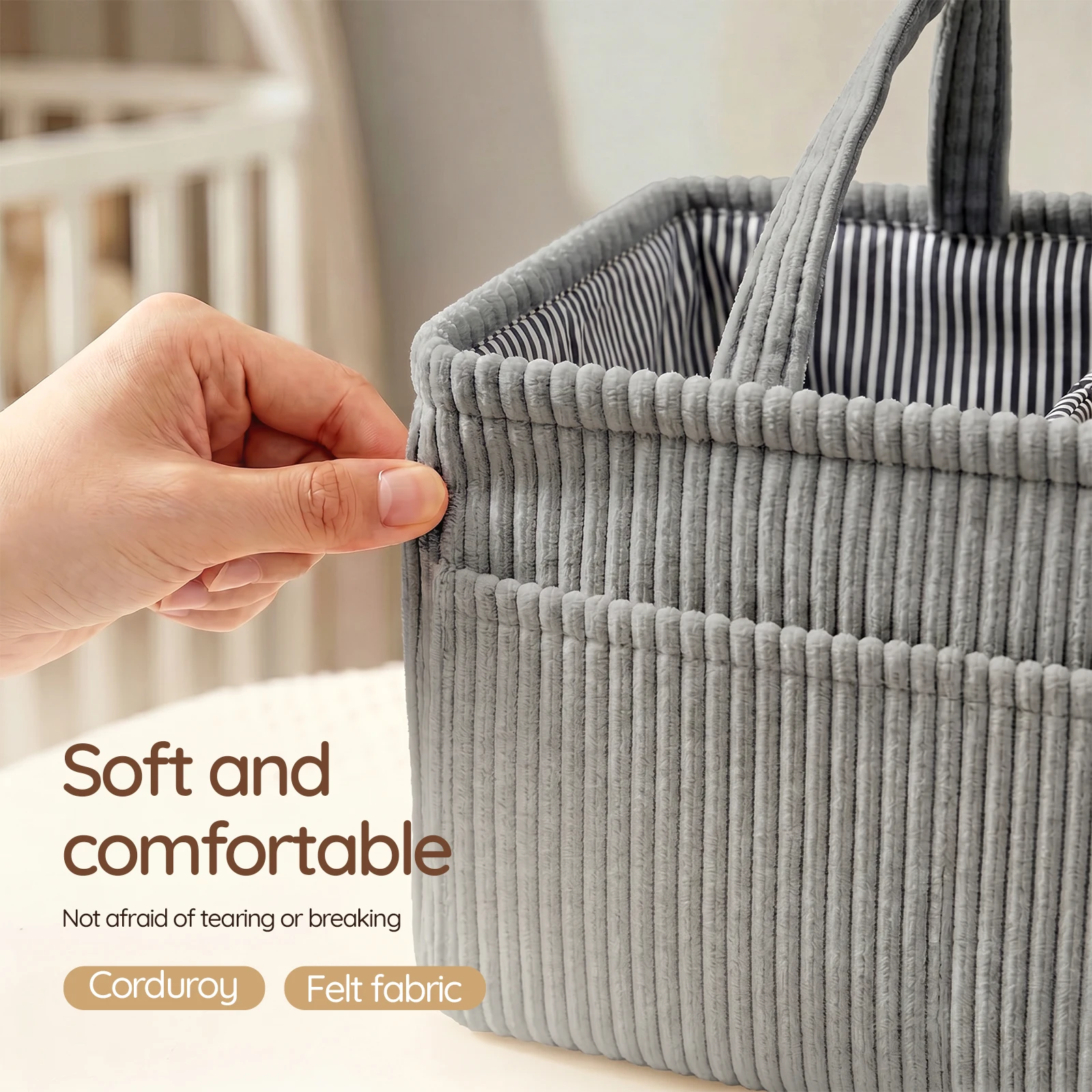منظم حفاضات الأطفال القابل للط - مراجعة Baby Nursery Fabric وسعره