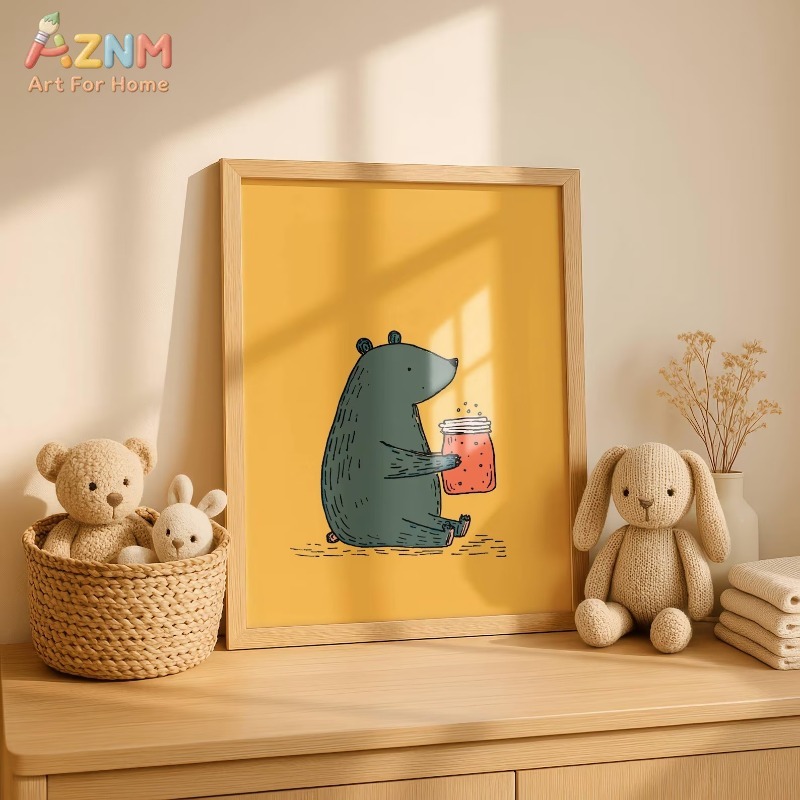 لوحة فنية قماشية من AZNM بتصمي - مراجعة Baby Nursery Paintings وسعره