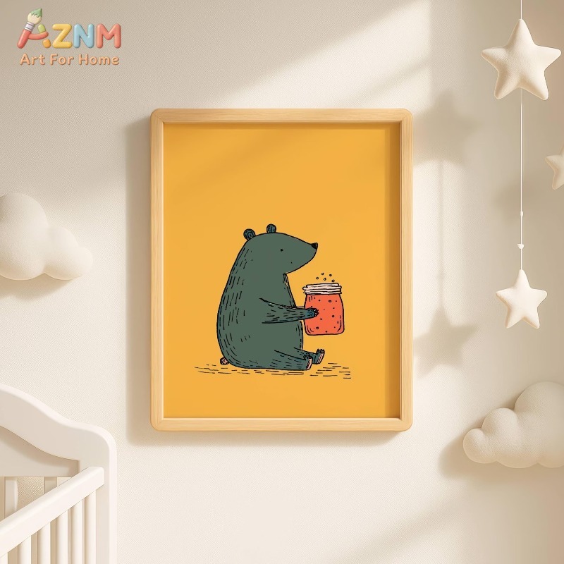 لوحة فنية قماشية من AZNM بتصمي - مراجعة Baby Nursery Paintings وسعره