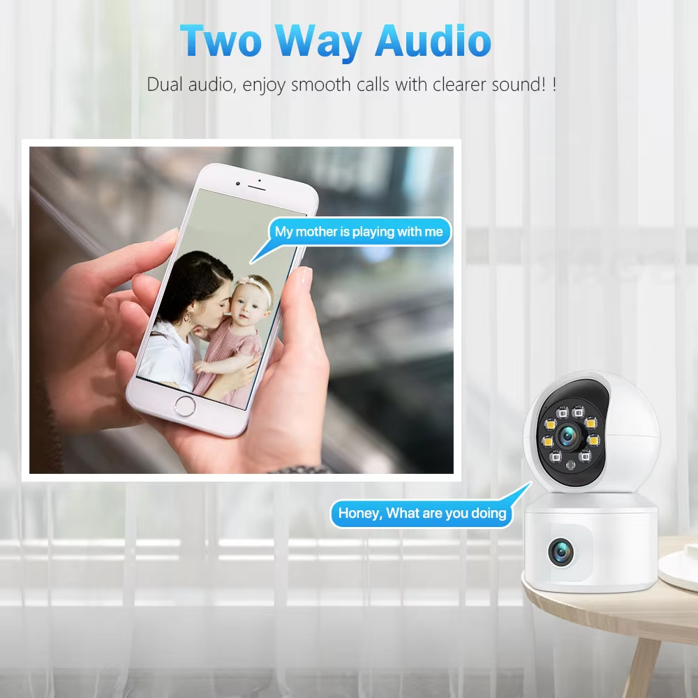 كاميرا IP واي فاي بدقة 6 ميجاب - مراجعة Baby Monitor Split Screen وسعره