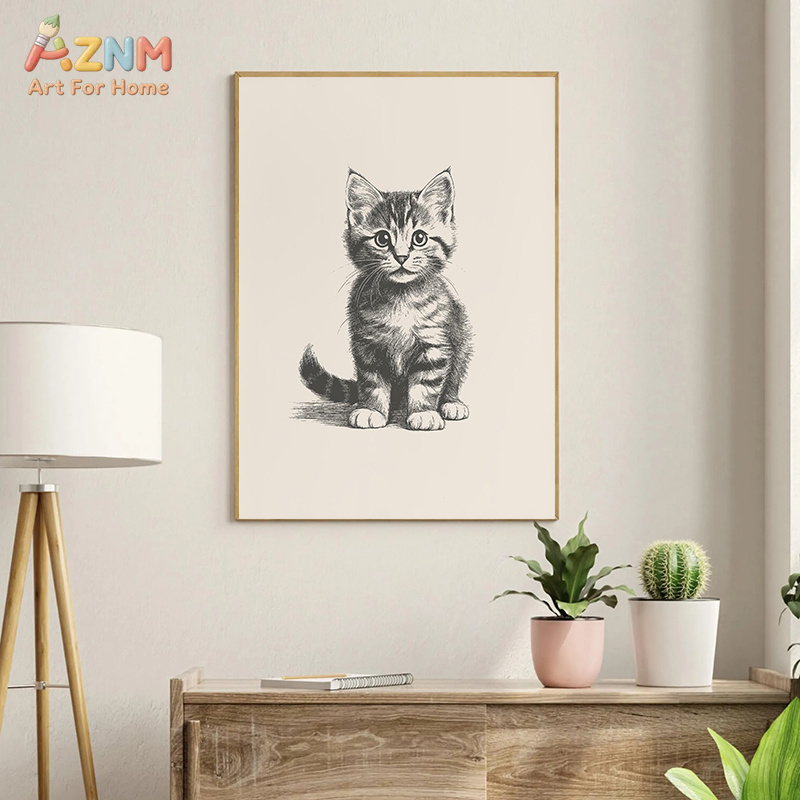 لوحة فنية قماشية بتصميم حيوانا - مراجعة Baby Nursery Vintage Decor وسعره