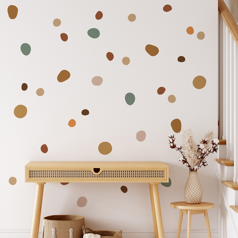 بوهو الحضانة البولكا نقطة ملصق - مراجعة Baby Nursery Vintage Decor وسعره