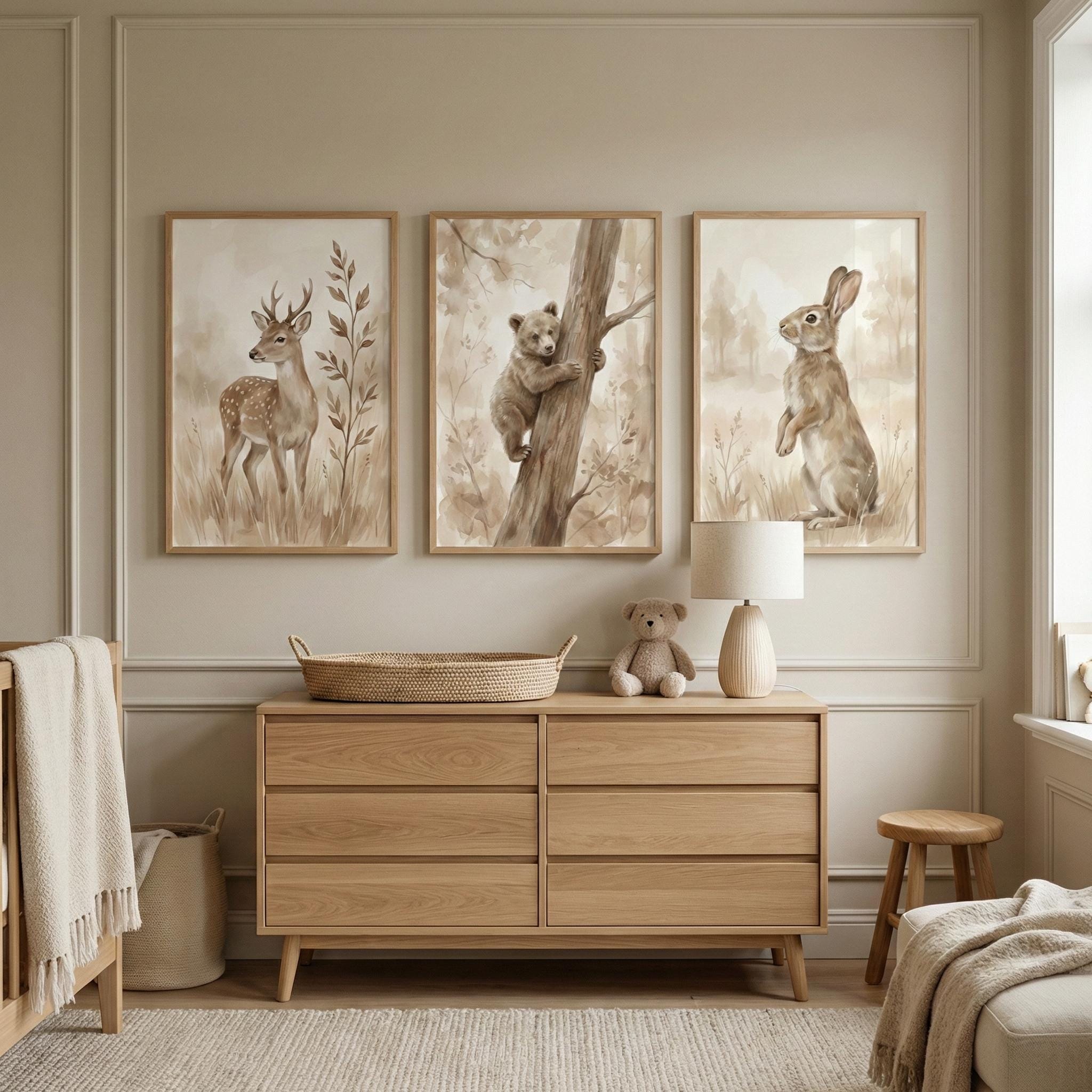 لوحة جدارية محايدة لغرفة الأطف - مراجعة Baby Nursery Paintings وسعره