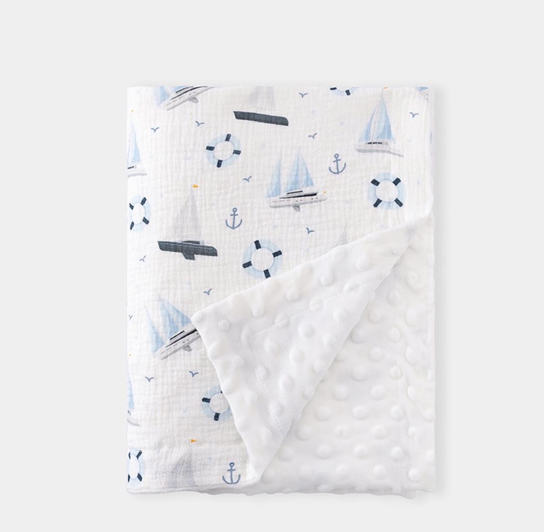 بطانية قماط للأطفال حديثي الول - مراجعة Baby Boy Nursery Quilt وسعره