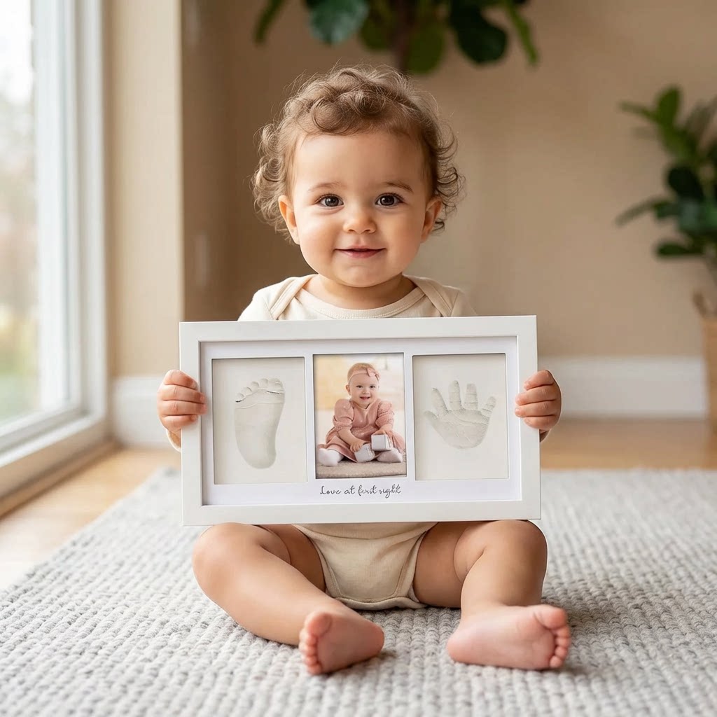 طقم طين بصمة اليد للأطفال إطار - مراجعة Baby Nursery Sets وسعره