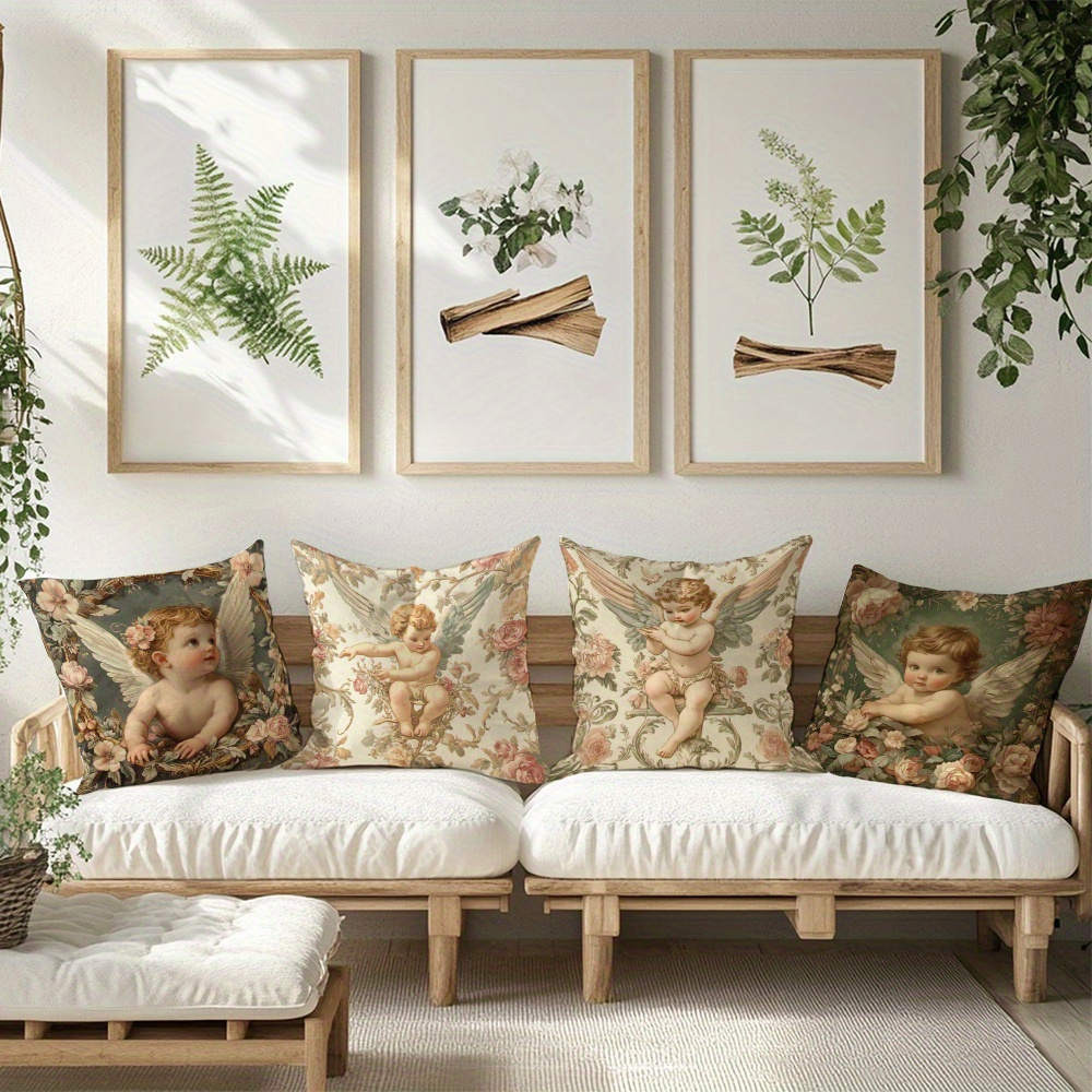أغطية وسائد مطبوعة بنقوش زهور  - مراجعة Baby Nursery Vintage Decor وسعره